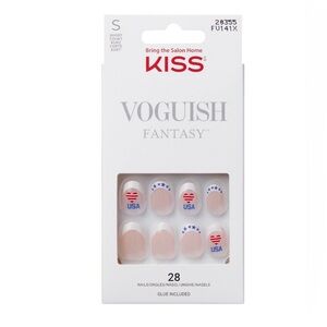 KISS Voguish Fantasy USA Nail Set - Short Almond Shape